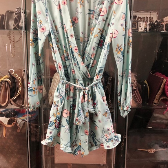 COPPER KEY ~ROMPER Floral - Picture 1 of 2